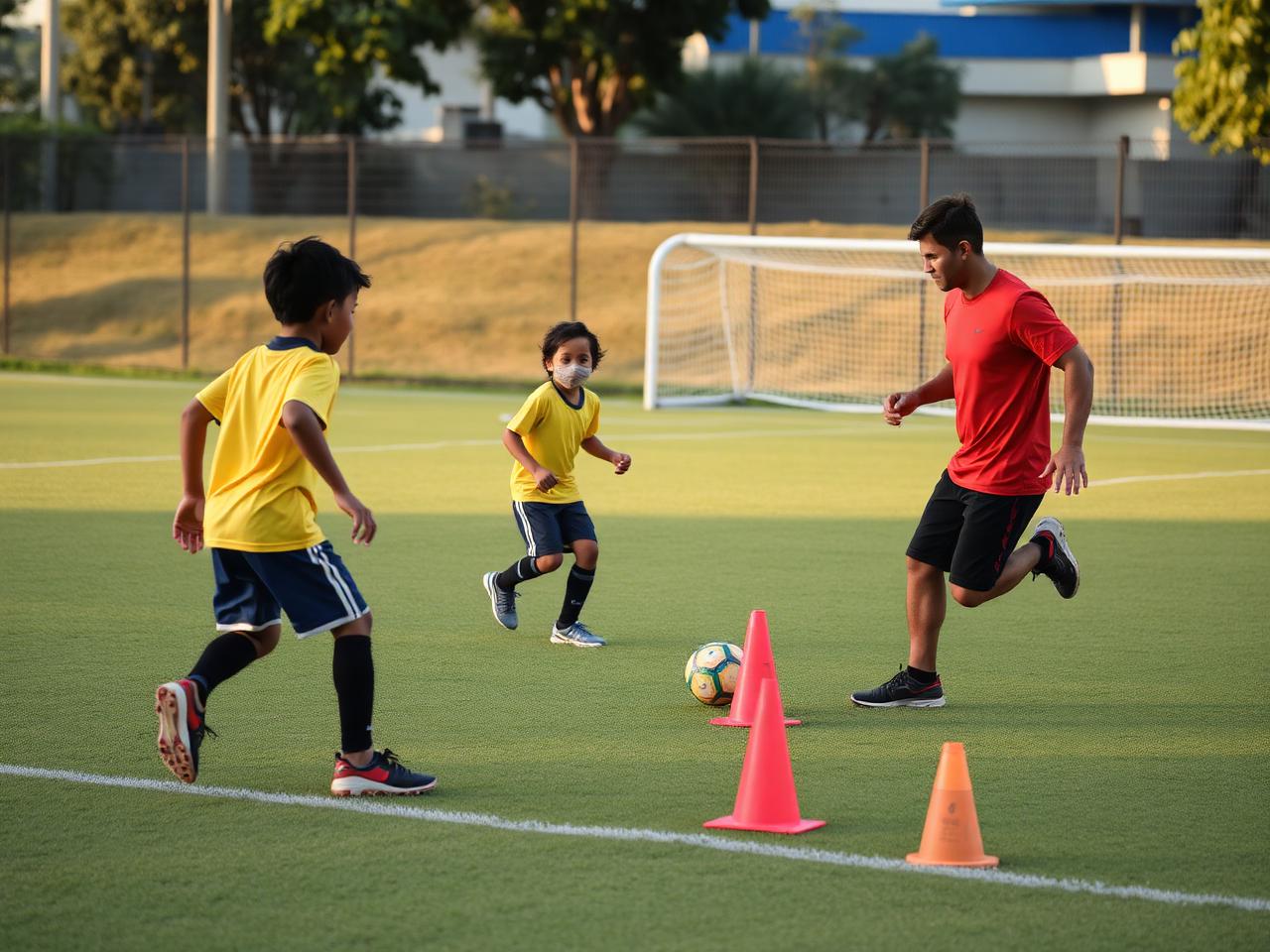 PCFC coach training young players
